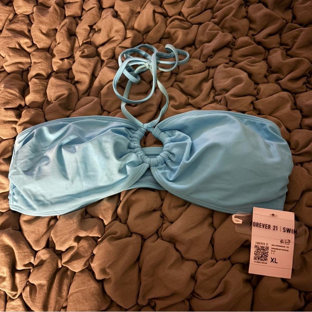 Forever 21 Blue Swimwear Top